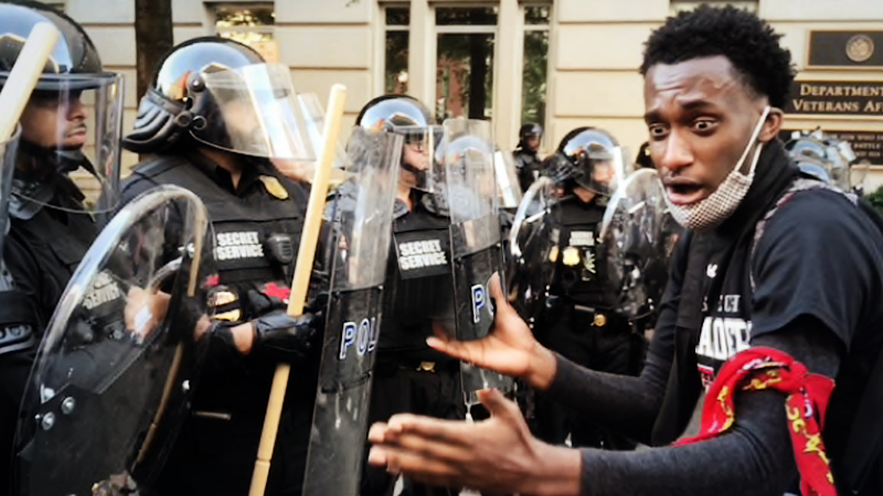 'Begging' to be heard: Young protesters implore police to acknowledge them and their cause 'Begging' to be heard: Young protesters implore police to acknowledge them and their cause