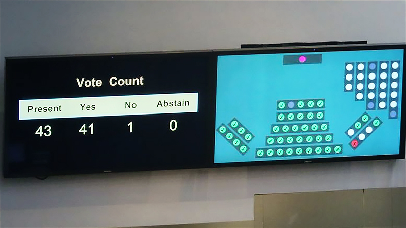 HK Legislature passes national anthem bill HK Legislature passes national anthem bill