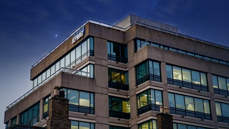 The offices of KPMG Europe at Harbourmaster Place in Dublin, Ireland, on Jan. 6, 2020. MUST CREDIT: Bloomberg photo by Hollie Adams.