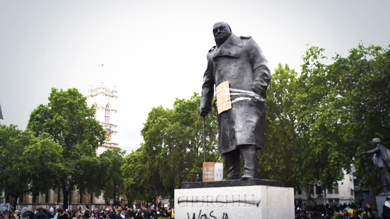 Britain divided over tagging of Winston Churchill as racist Britain divided over tagging of Winston Churchill as racist