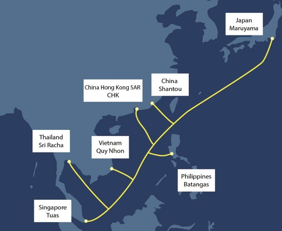 CAT laying submarine telecoms cable to link China with SE Asia CAT laying submarine telecoms cable to link China with SE Asia