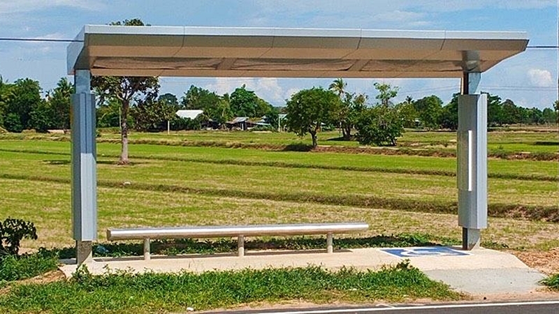 Bus stop in Si Sa Ket to be removed after thumbs down from locals Bus stop in Si Sa Ket to be removed after thumbs down from locals