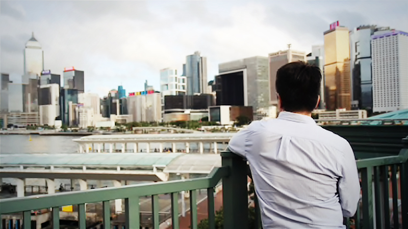 Ho, in his 40s, plans to give up his job in Hong Kong's financial sector, and move with his family to Taiwan. MUST CREDIT: Washington Post photo by Shibani Mahtani.