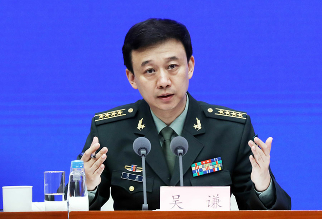 The Ministry of National Defense spokesman Wu Qian. [File photo by Zhu Xingxin/chinadaily.com.cn]