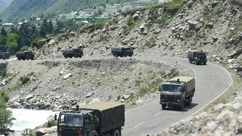 India rushes more troops to border to counter Chinese Build-up India rushes more troops to border to counter Chinese Build-up
