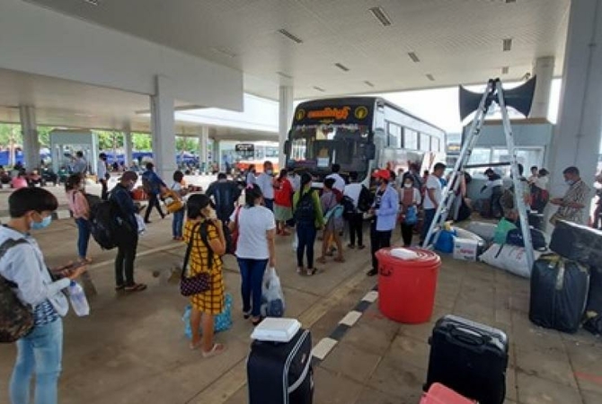Sporadic factory operation forces Myanmar workers to return despite Thailand’s easing of lockdown Sporadic factory operation forces Myanmar workers to return despite Thailand’s easing of lockdown