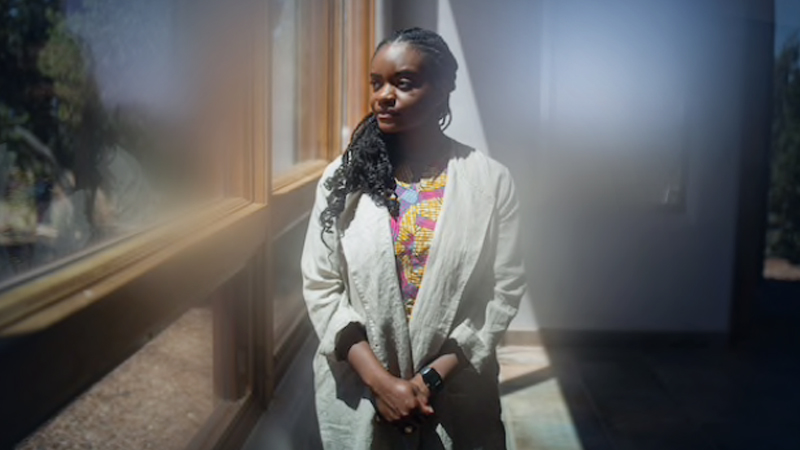 Ifeoma Ozoma's private information was leaked by a Pinterest co-worker and posted on extremist forums. She says the company did nothing to help her. MUST CREDIT: Photo by Adria Malcolm for The Washington Post
