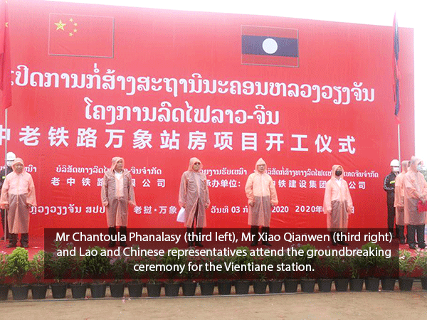 Work on Laos-China railway’s Vientiane station underway Work on Laos-China railway’s Vientiane station underway