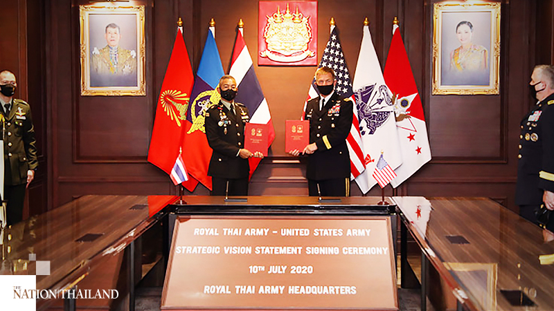 Thai-US army commanders sign pact to jointly fight challenges Thai-US army commanders sign pact to jointly fight challenges