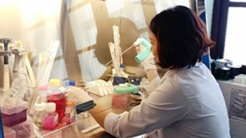 Scientists have evaluated invitro cytotoxicity of platinum complexes on human epidermoid carcinoma cells and breast cancer cells. Photo vast.ac.vn