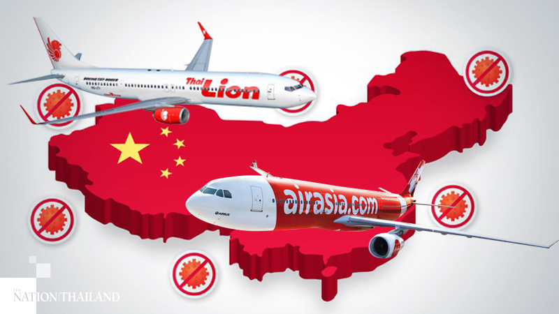 Thai AirAsia X, Thai Lion Air face ban for taking Covid patients to China Thai AirAsia X, Thai Lion Air face ban for taking Covid patients to China