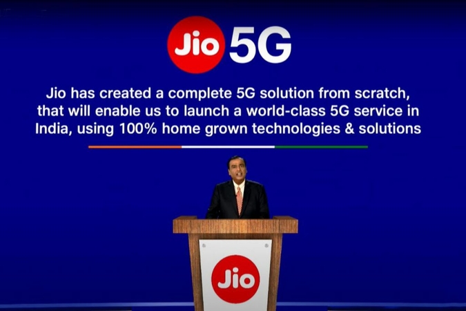 Jio mobile has designed, developed complete 5G solution from scratch, says Chairman Ambani Jio mobile has designed, developed complete 5G solution from scratch, says Chairman Ambani