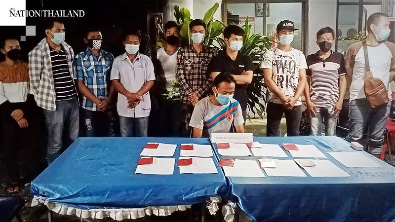 10 Myanmar men nabbed in Chumphon for travelling with ‘fake’ passports 10 Myanmar men nabbed in Chumphon for travelling with ‘fake’ passports