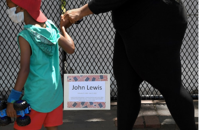 'This is what he lived for': John Lewis remembered at Black Lives Matter Plaza 'This is what he lived for': John Lewis remembered at Black Lives Matter Plaza