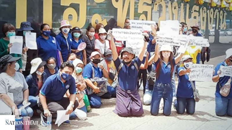 Labour unions submit petition for changes to social security scheme Labour unions submit petition for changes to social security scheme