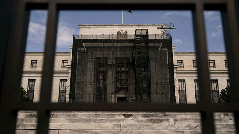 The Marriner S. Eccles Federal Reserve building stands in Washington, D.C., on March 17, 2020. MUST CREDIT: Bloomberg photo by Andrew Harrer.