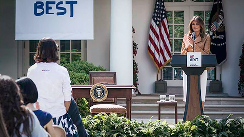 Melania Trump announces the White House Rose Garden will be revamped, a throwback to the Kennedy era Melania Trump announces the White House Rose Garden will be revamped, a throwback to the Kennedy era