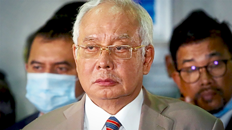 Guilty as charged: Najib during a press conference after sentencing. — IZZRAFIQ ALIAS/The Star