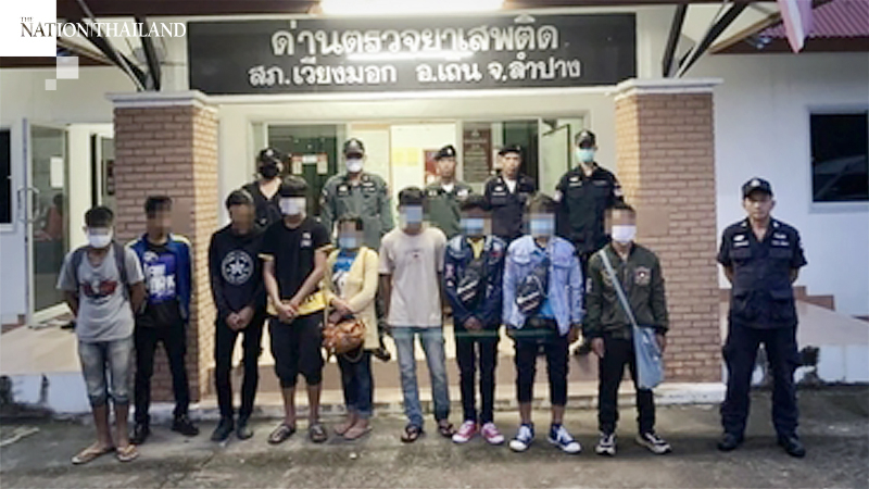 Seven illegal Myanmar migrants, Thai driver nabbed in Lampang Seven illegal Myanmar migrants, Thai driver nabbed in Lampang