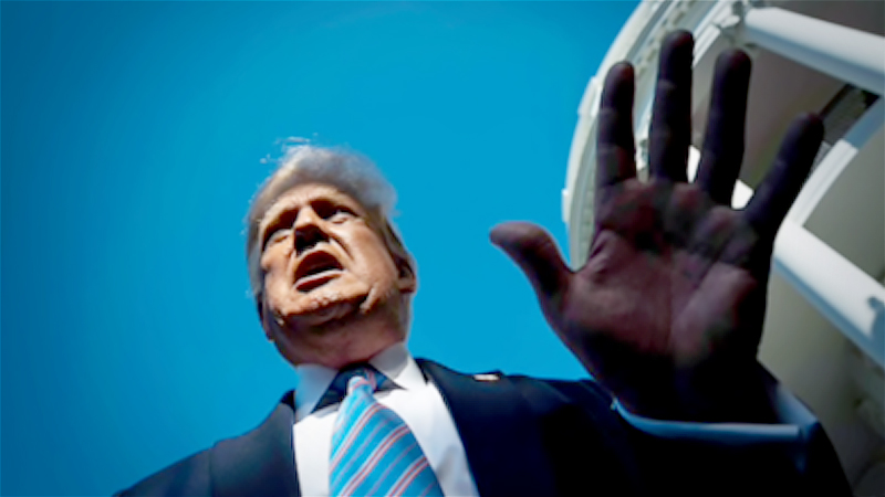 President Donald Trump talks to reporters on his way to board Marine One on the South Lawn at the White House on July 29, 2020. MUST CREDIT: Washington Post photo by Jabin Botsford