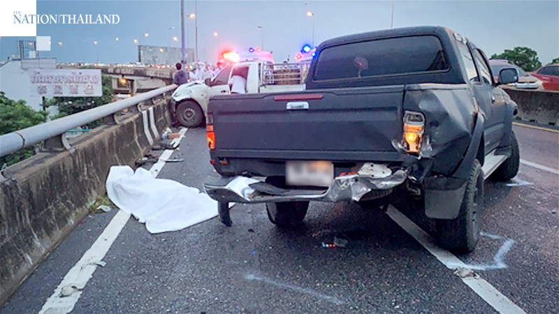 Good Samaritan folk drama actor Sarawut, police officer killed in car smash-up Good Samaritan folk drama actor Sarawut, police officer killed in car smash-up
