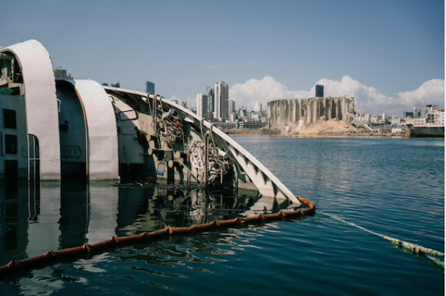 At Beirut's shattered port, a crater nearly 50 yards deep and small signs of previous lives At Beirut's shattered port, a crater nearly 50 yards deep and small signs of previous lives