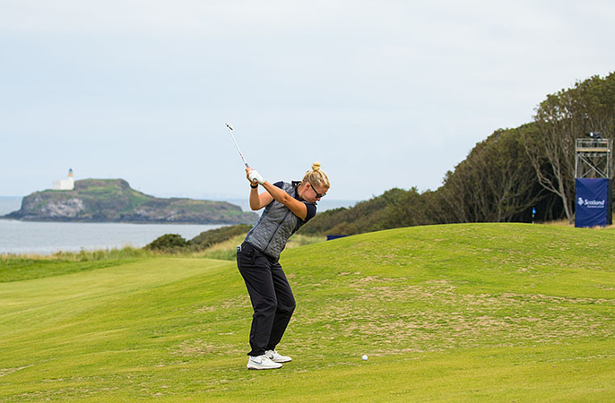 Larson leads at Ladies Scottish Open Larson leads at Ladies Scottish Open