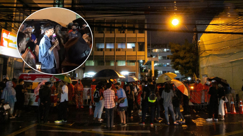 Pro-democracy activists rally outside police station after student arrested Pro-democracy activists rally outside police station after student arrested