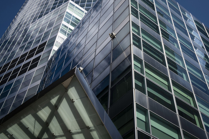 Goldman Sachs headquarters in New York on April 11, 2020. MUST CREDIT: Bloomberg photo by Mark Kauzlarich.
