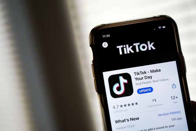 In this photo illustration, the download page for the TikTok app is displayed on an Apple iPhone on August 7, 2020 in Washington, DC. [Photo/Agencies]