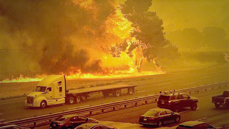 California wildfires more than double in size and force, degrading air quality; tens of thousands evacuate California wildfires more than double in size and force, degrading air quality; tens of thousands evacuate