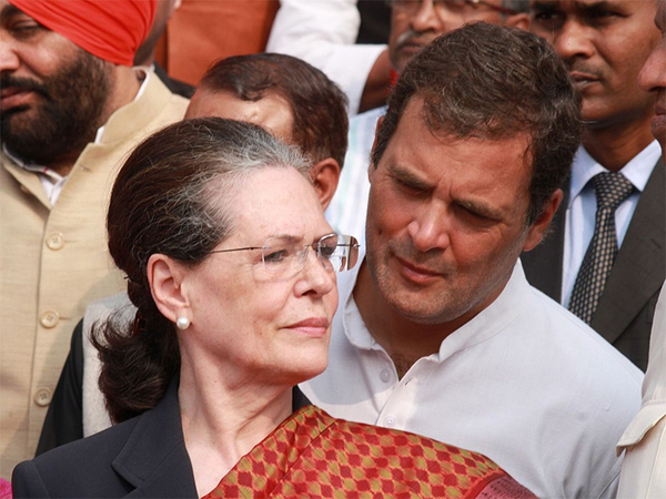 Congress President Sonia Gandhi and party leader Rahul Gandhi. (Photo: IANS)
