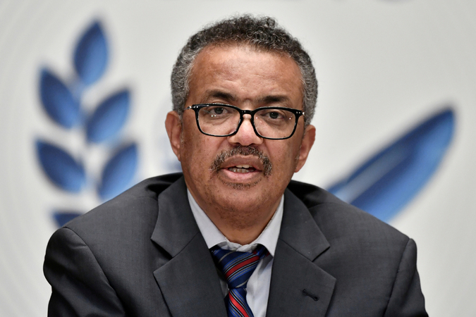 World Health Organization (WHO) Director-General Tedros Adhanom Ghebreyesus attends a news conference amid the COVID-19 outbreak at the WHO headquarters in Geneva Switzerland on July 3, 2020. [Photo/Agencies]