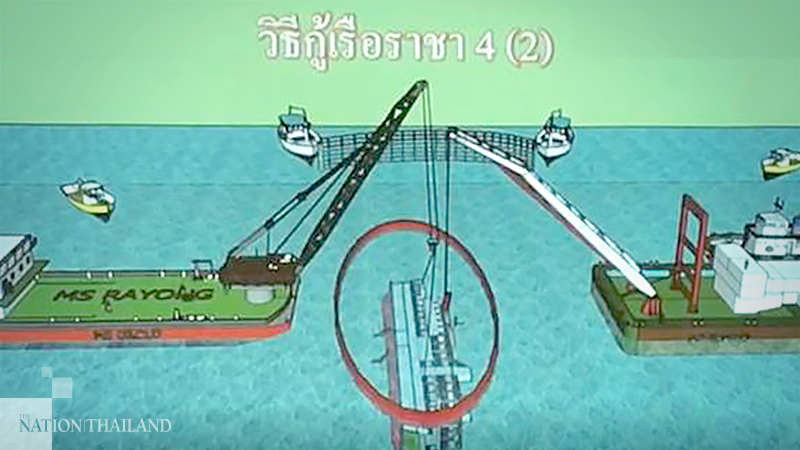 Divers to use net to salvage Raja ferry and garbage trucks Divers to use net to salvage Raja ferry and garbage trucks