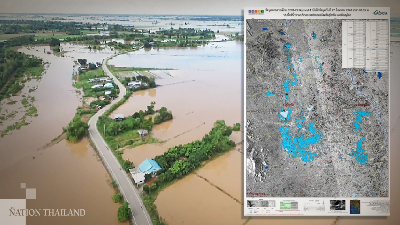 Thailand’s monster flood visible from space Thailand’s monster flood visible from space
