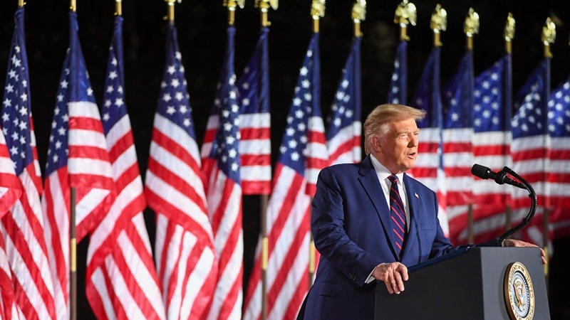 President Trump, accepting his party's nomination, said,