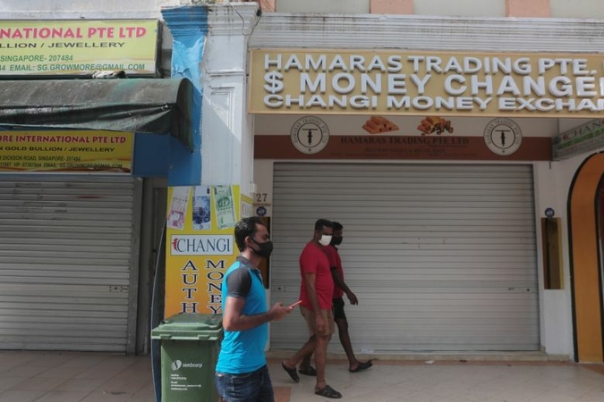 Shuttered shops along Upper Dickson Road in Little India on Aug 30, 2020. ST PHOTO: JASON QUAH
