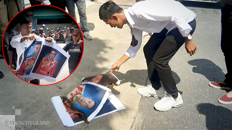 Defiant activist burns pics of PM and Army chief after 3rd police summons Defiant activist burns pics of PM and Army chief after 3rd police summons