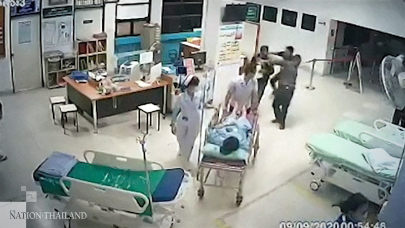 Emergency room turns into combat zone in Phetchaburi Emergency room turns into combat zone in Phetchaburi