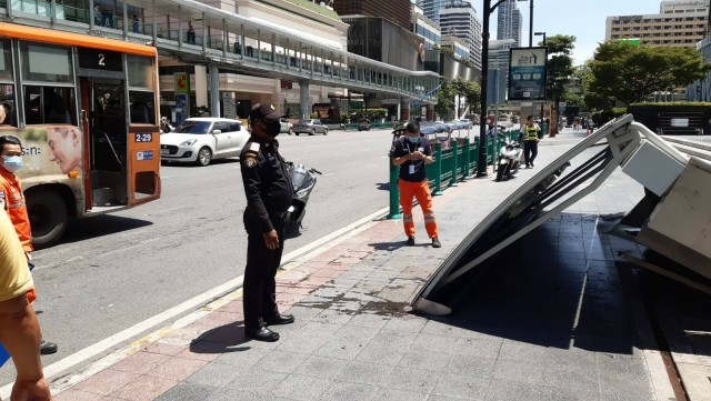 Old bus stops to be inspected after five injured in shelter collapse Old bus stops to be inspected after five injured in shelter collapse