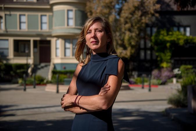 Kristin Hull, founder and chief executive officer of Nia Impact Capital, in Oakland, Calif., on Aug. 10, 2020. MUST CREDIT: Bloomberg photo by Marissa Leshnov.