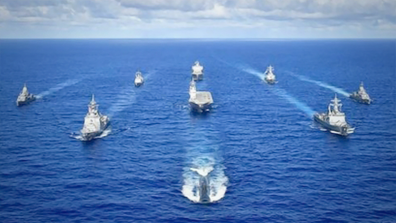 S Korean Navy joins US-led four-nation maritime exercise in Pacific S Korean Navy joins US-led four-nation maritime exercise in Pacific