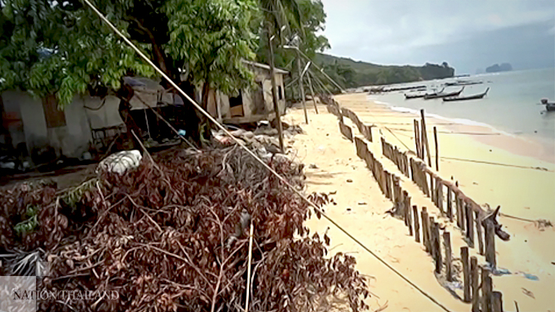 Koh Libong village hammered by waves finally sees signs of hope Koh Libong village hammered by waves finally sees signs of hope
