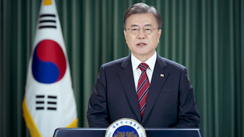 Moon calls for fair distribution of COVID-19 vaccine at UN Moon calls for fair distribution of COVID-19 vaccine at UN