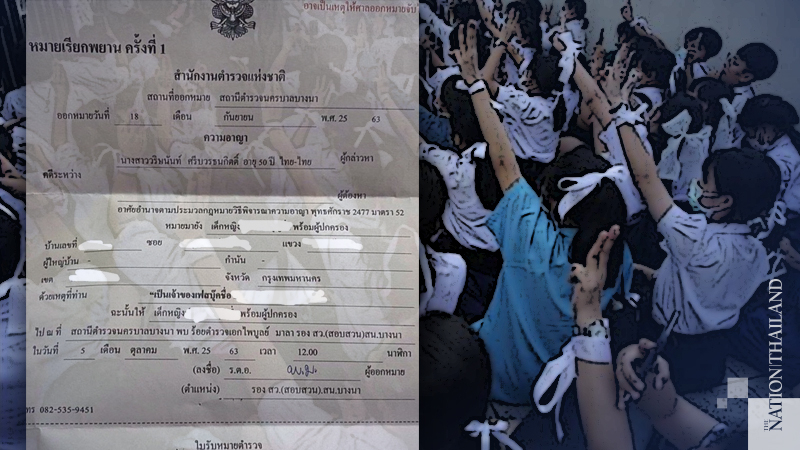 Schoolgirl becomes youngest summoned by police over protests Schoolgirl becomes youngest summoned by police over protests