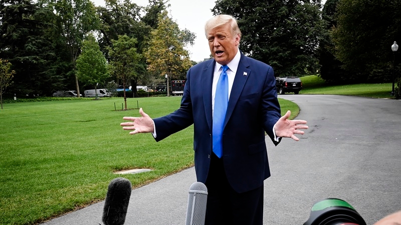 President Trump told reporters Thursday, 