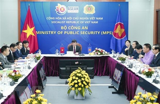 The 20th ASEAN Senior Officials Meeting on Transnational Crime (SOMTC-20) is held online on September 24. — VNA/VNS Photo