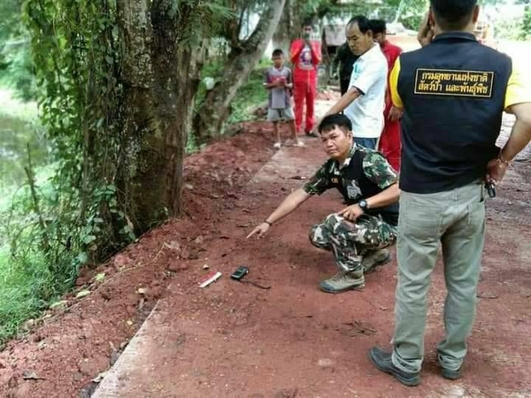 Bear footprints spark alert in Chaiyaphum Bear footprints spark alert in Chaiyaphum