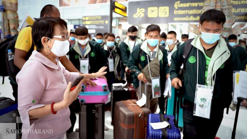 First group of Thai workers leave for Israel after Covid-19 outbreak First group of Thai workers leave for Israel after Covid-19 outbreak