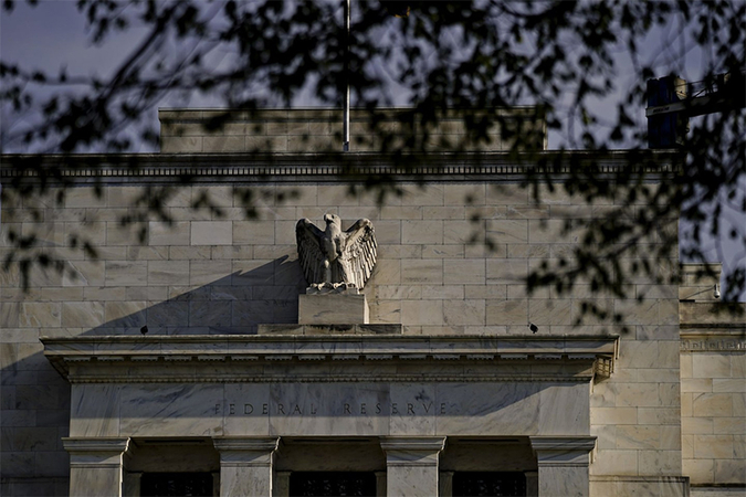The Marriner S. Eocles Building houses the main offices of the Federal Reserve Board. (Andrew Harrer/ Bloomberg)